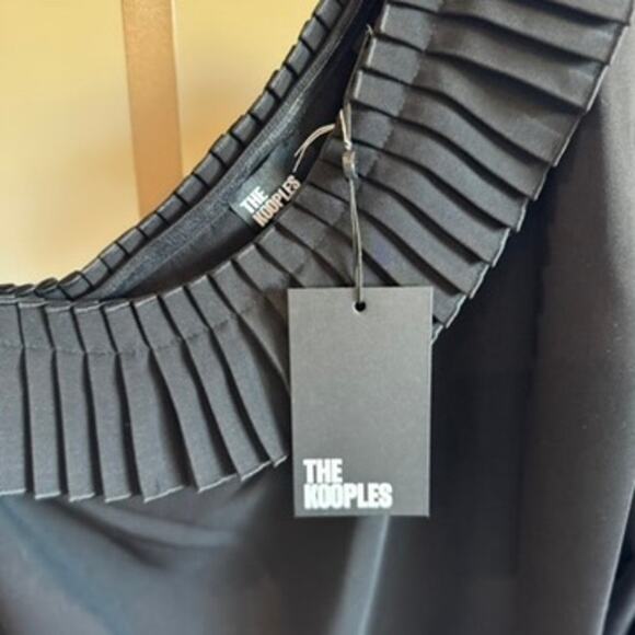 The Kooples One Shoulder Black Dress – NWT – Size Small – Crepe Mini - Picture 6 of 12